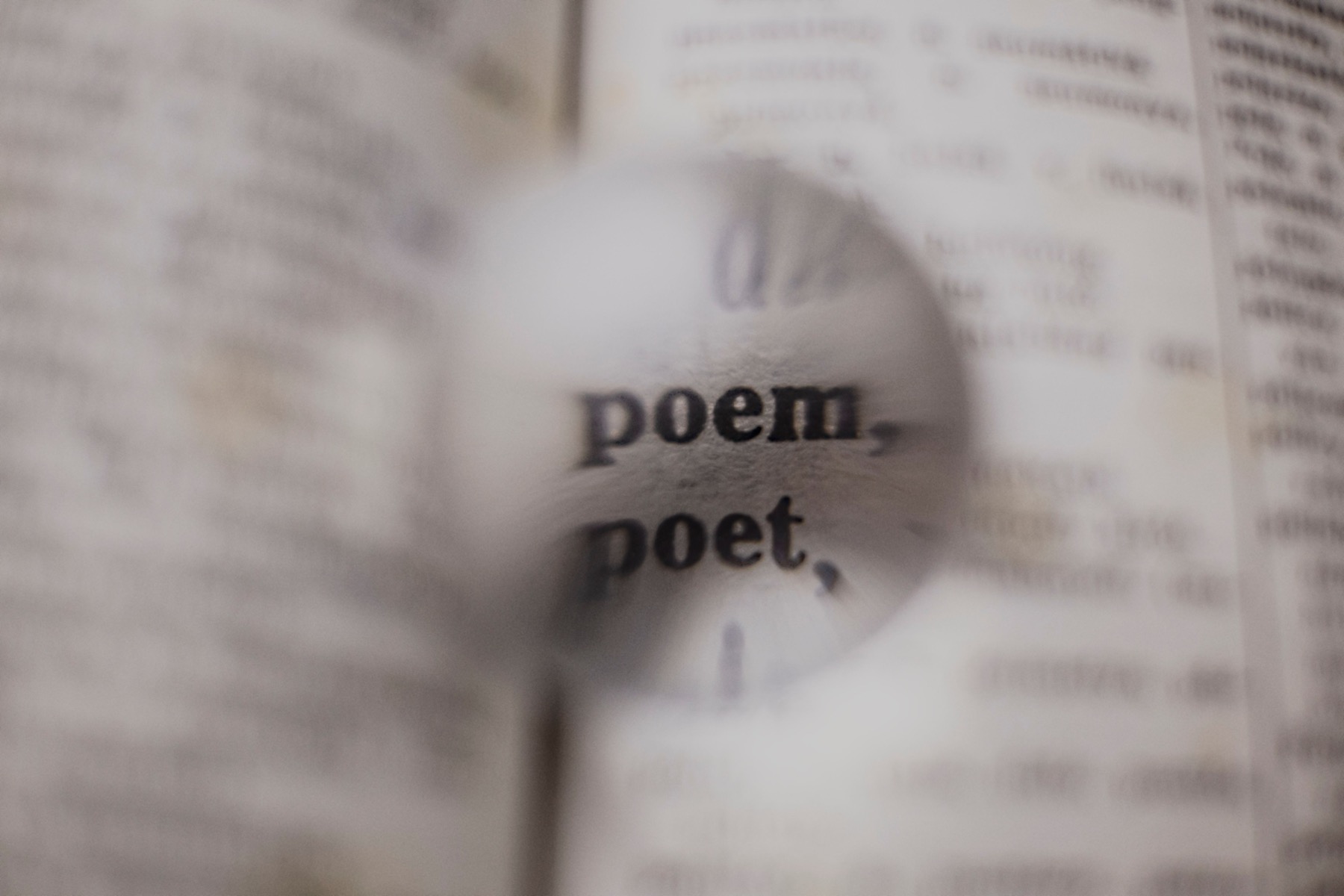 An open book viewed close up